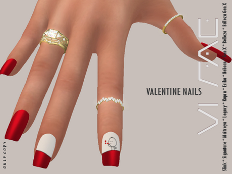 Second Life Marketplace - VI. Fae nails Valentine 2